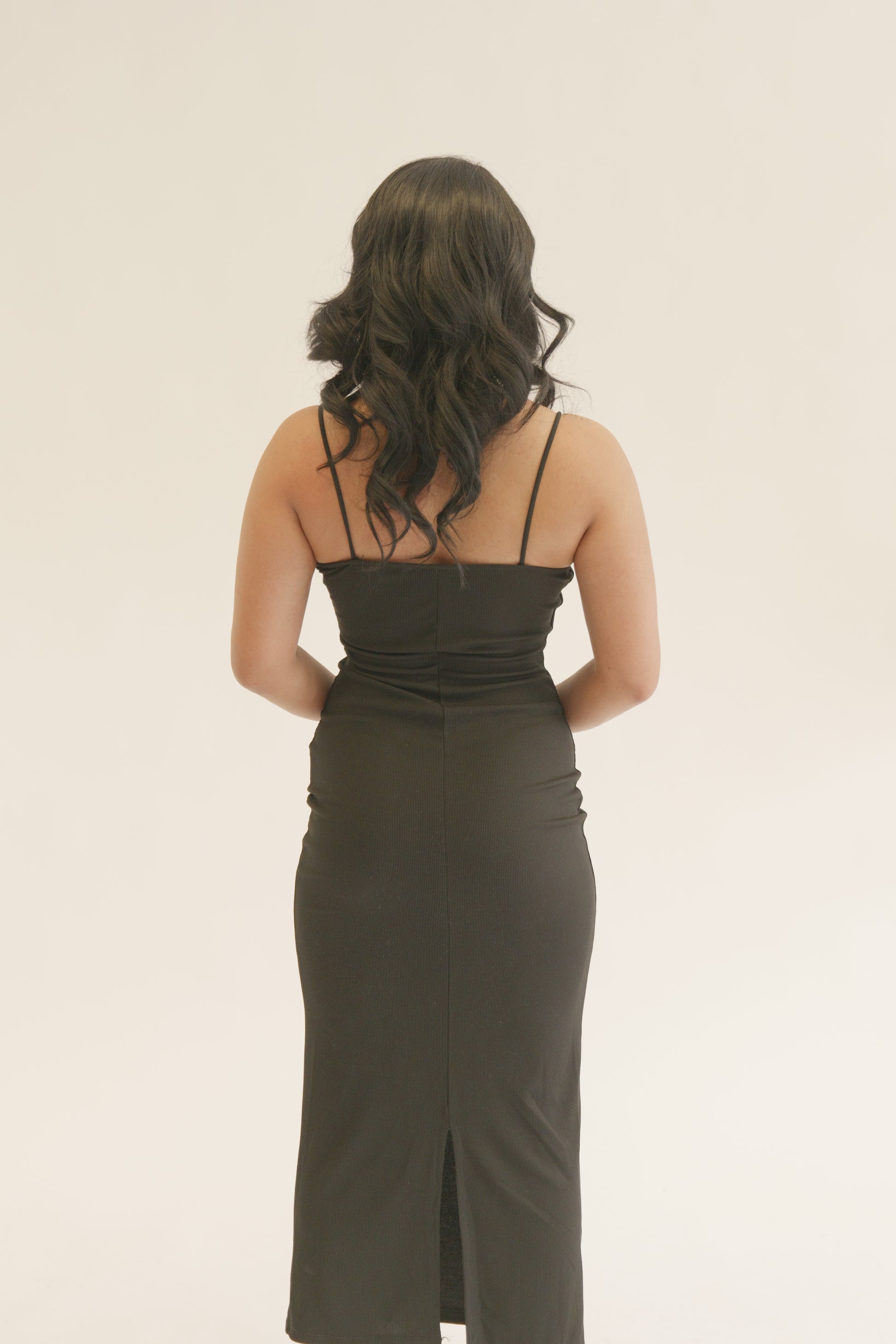 Black Body Sculpt Maxi Dress