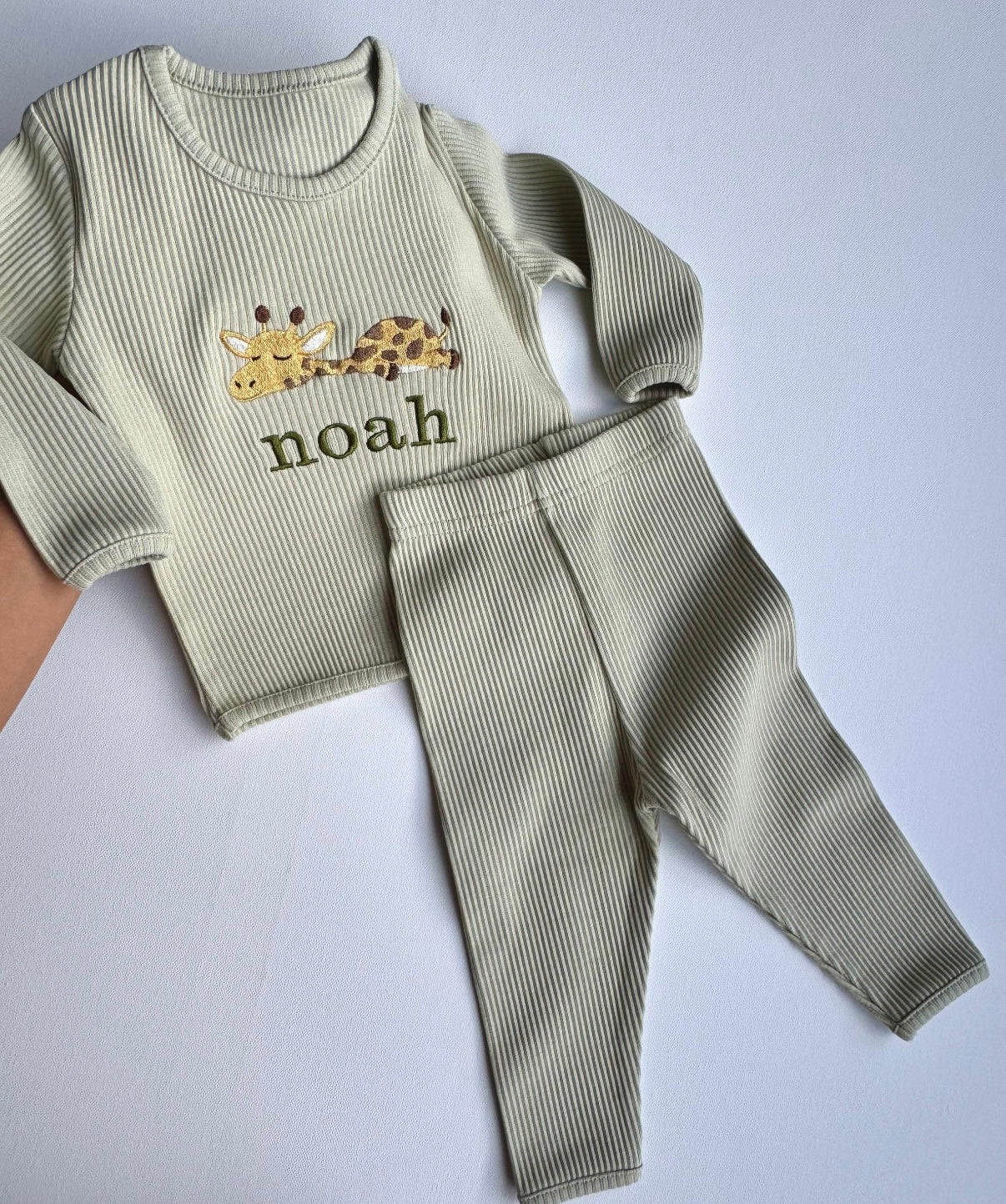 Kuki kids: Personalized Safari Lion Giraffe Unicorn Cow Sheep Lounge Set-Dungarees and Sleepsuit | Loungewear for Kids | Animal and Safari-Themed Christmas Gift Family Pyjamas