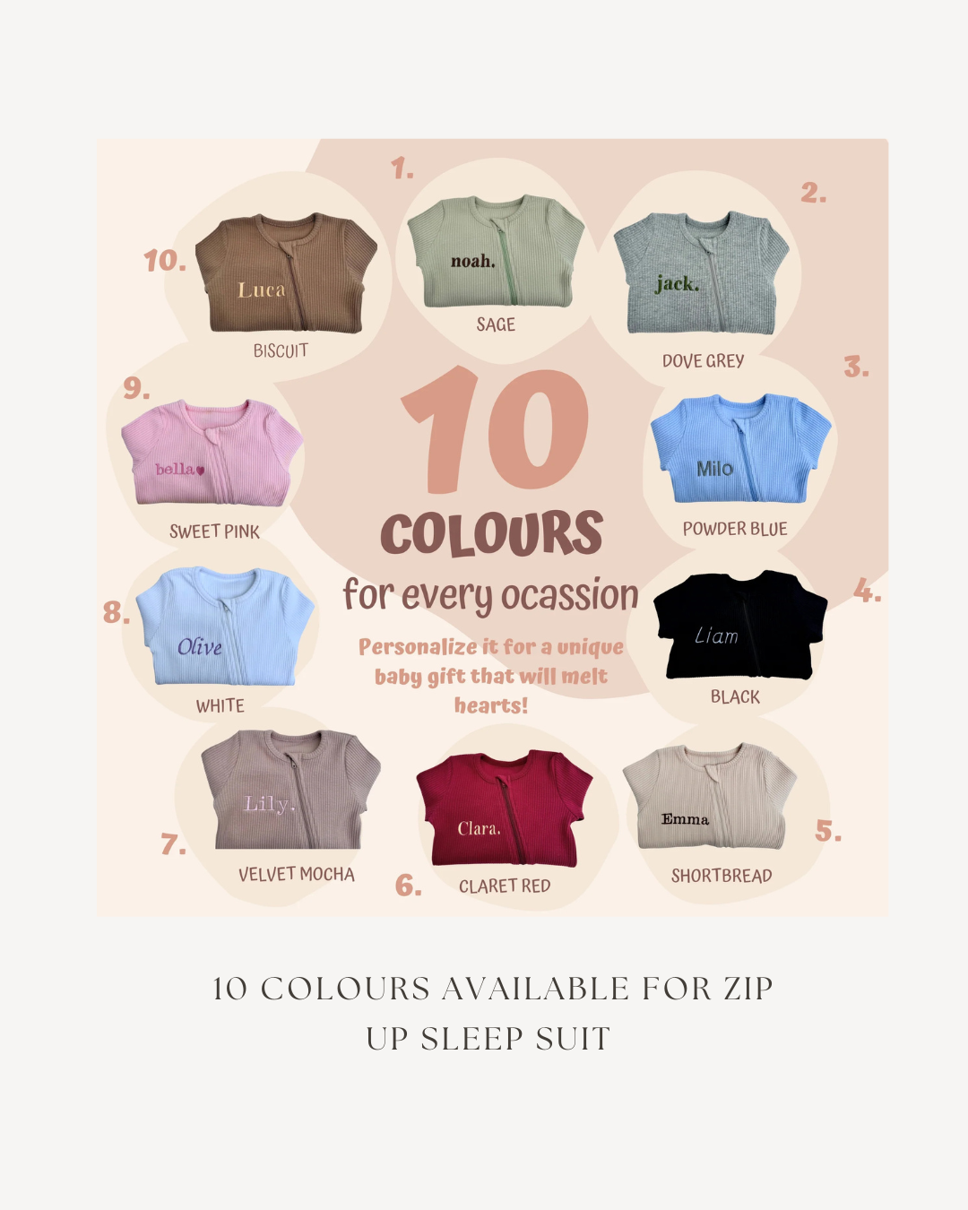 Kuki kids: Zipper sleepsuit