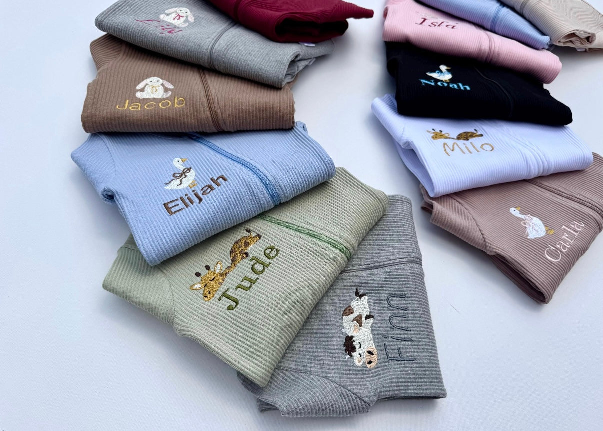 Kuki kids: Personalized Safari Lion Giraffe Unicorn Cow Sheep Lounge Set-Dungarees and Sleepsuit | Loungewear for Kids | Animal and Safari-Themed Christmas Gift Family Pyjamas