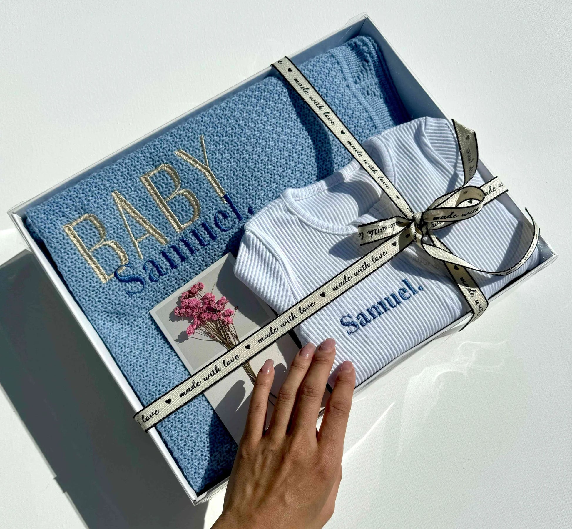 Kuki kids: Personalized Blanket + Zip Baby Gift Set