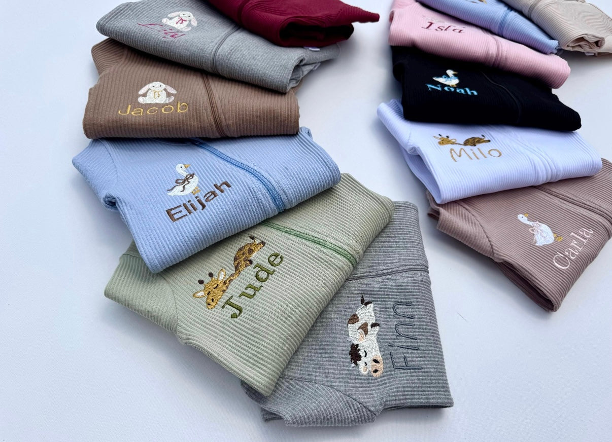 Kuki kids: Personalized Safari Lion Giraffe Unicorn Cow Sheep Lounge Set-Dungarees and Sleepsuit | Loungewear for Kids | Animal and Safari-Themed Christmas Gift Family Pyjamas