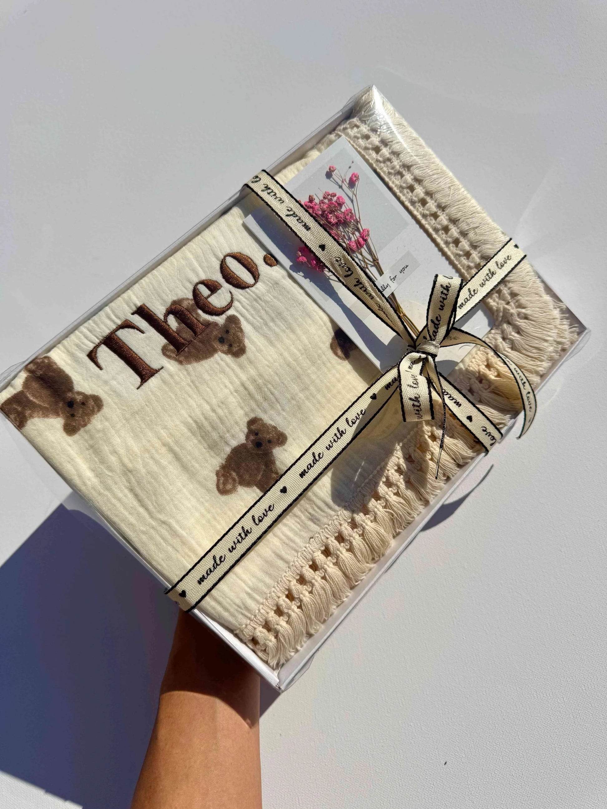 Kuki Kids: Personalized Muslin 100% Cotton Blanket