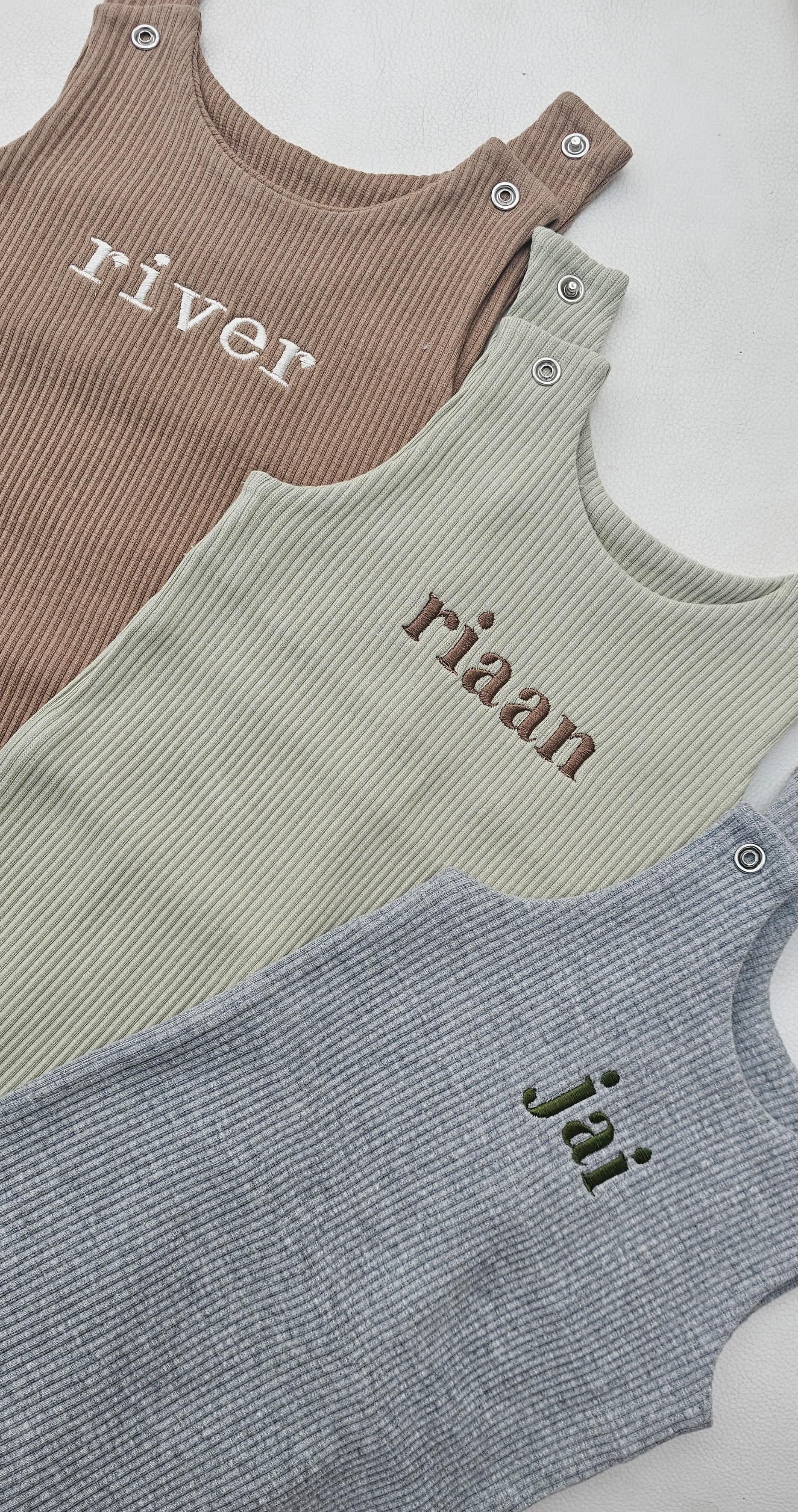 Kuki kids:  Personalise Baby Gift Dungarees Romper
