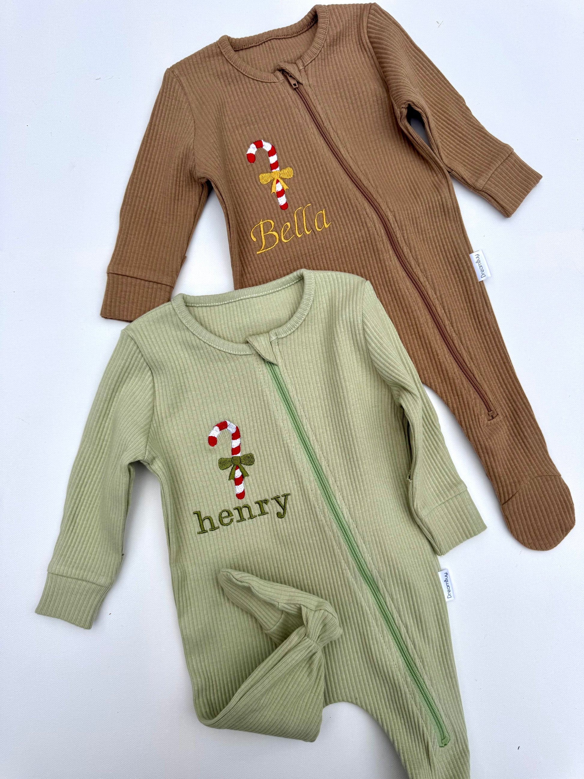 Kuki kids: Christmas zip sleepsuit
