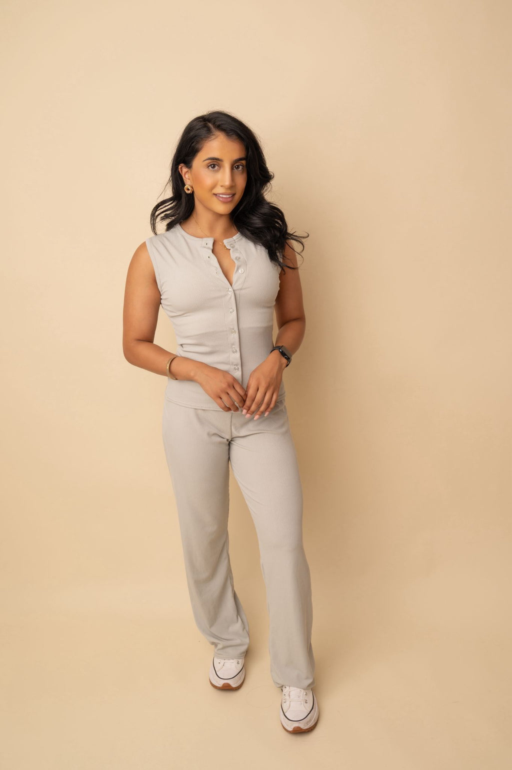 Ribbed waistcoat top