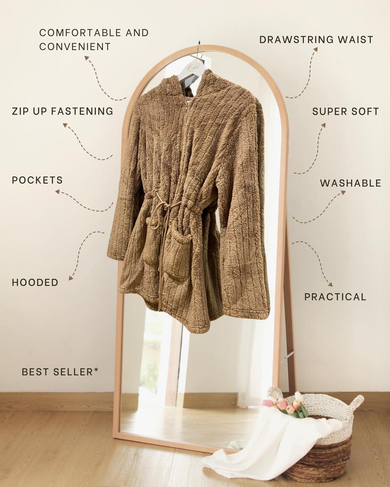 Zip up robe