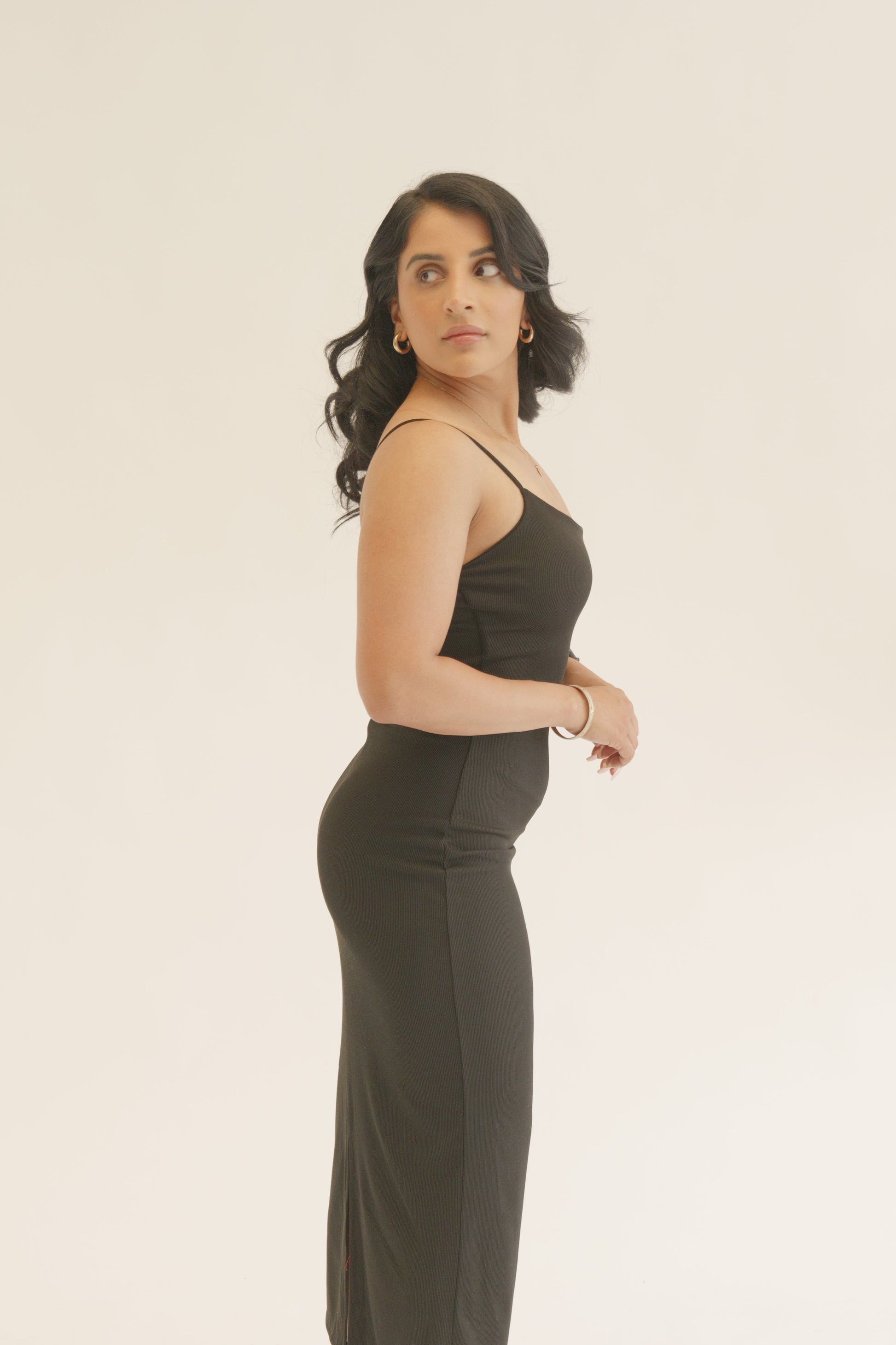 Black Body Sculpt Maxi Dress