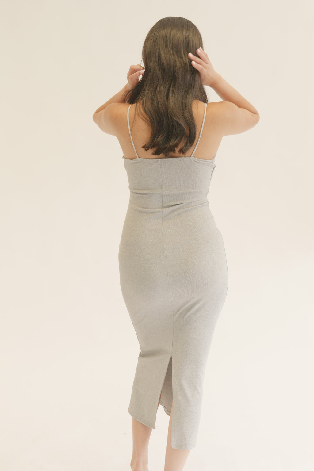 Grey Body Sculpt Contour Dress