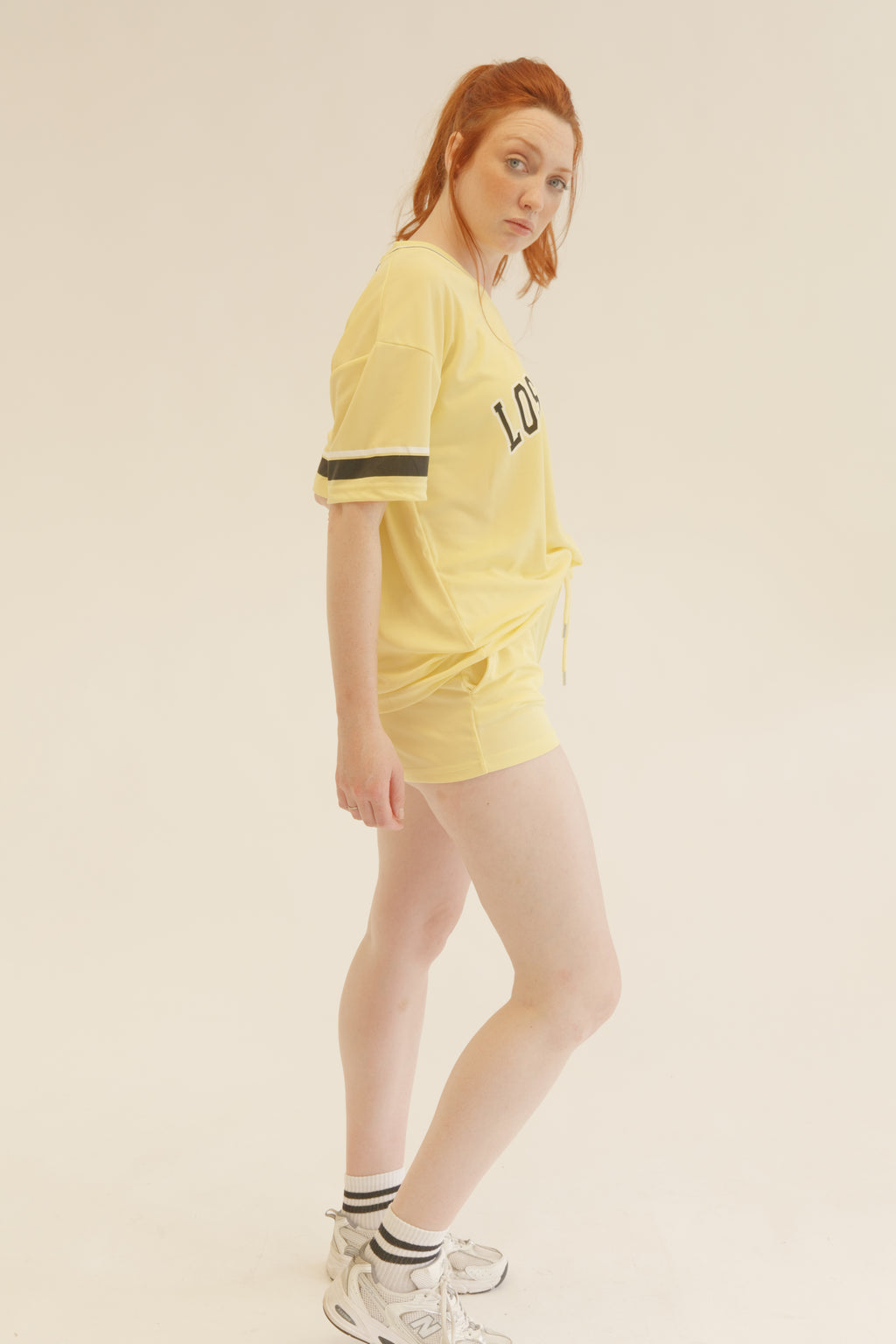 Yellow Los Angeles Football Jersey T-Shirt & Shorts Co-Ord Set