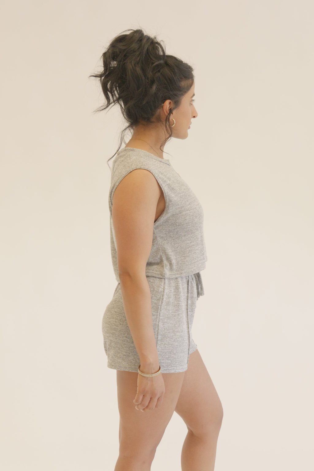 Crop box vest co -ord