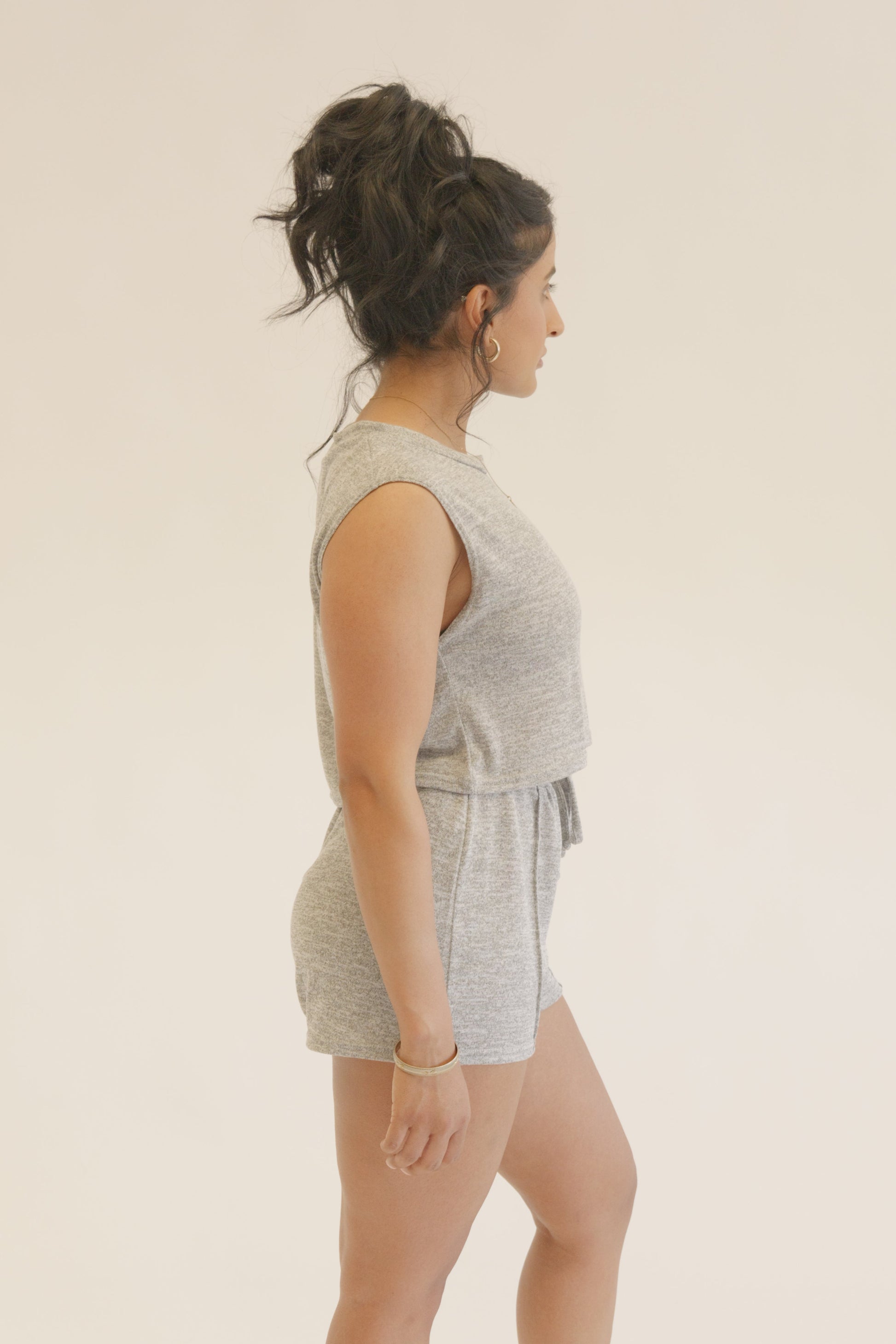 Crop box vest co -ord