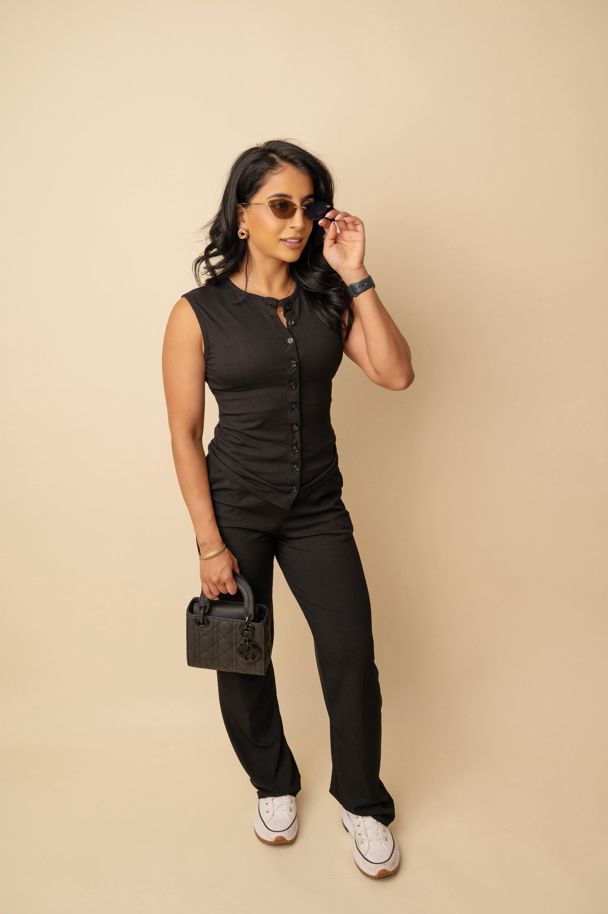 Ribbed waistcoat top